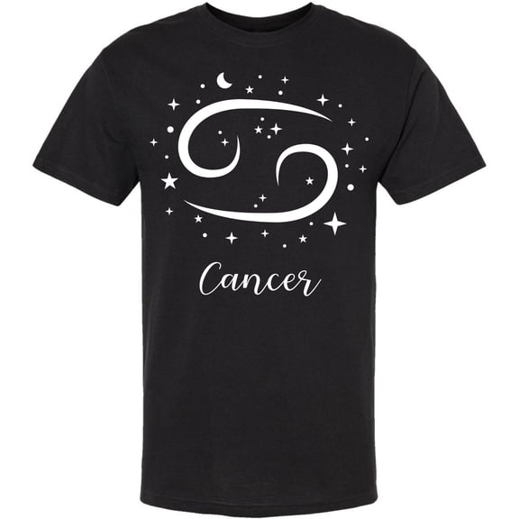 Zodiac Signs Printed Short Sleeve T-Shirt | 100% Cotton Crewneck 12 Astrology Designs Tee Shirt | Horoscope Symbols Tees for Men & Women, Black