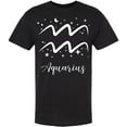 thumbnail image 1 of Zodiac Signs Printed Short Sleeve T-Shirt | 100% Cotton Crewneck 12 Astrology Designs Tee Shirt | Horoscope Symbols Tees for Men & Women, Black, 1 of 2