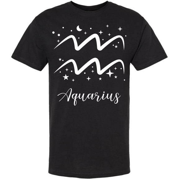 Zodiac Signs Printed Short Sleeve T-Shirt | 100% Cotton Crewneck 12 Astrology Designs Tee Shirt | Horoscope Symbols Tees for Men & Women, Black