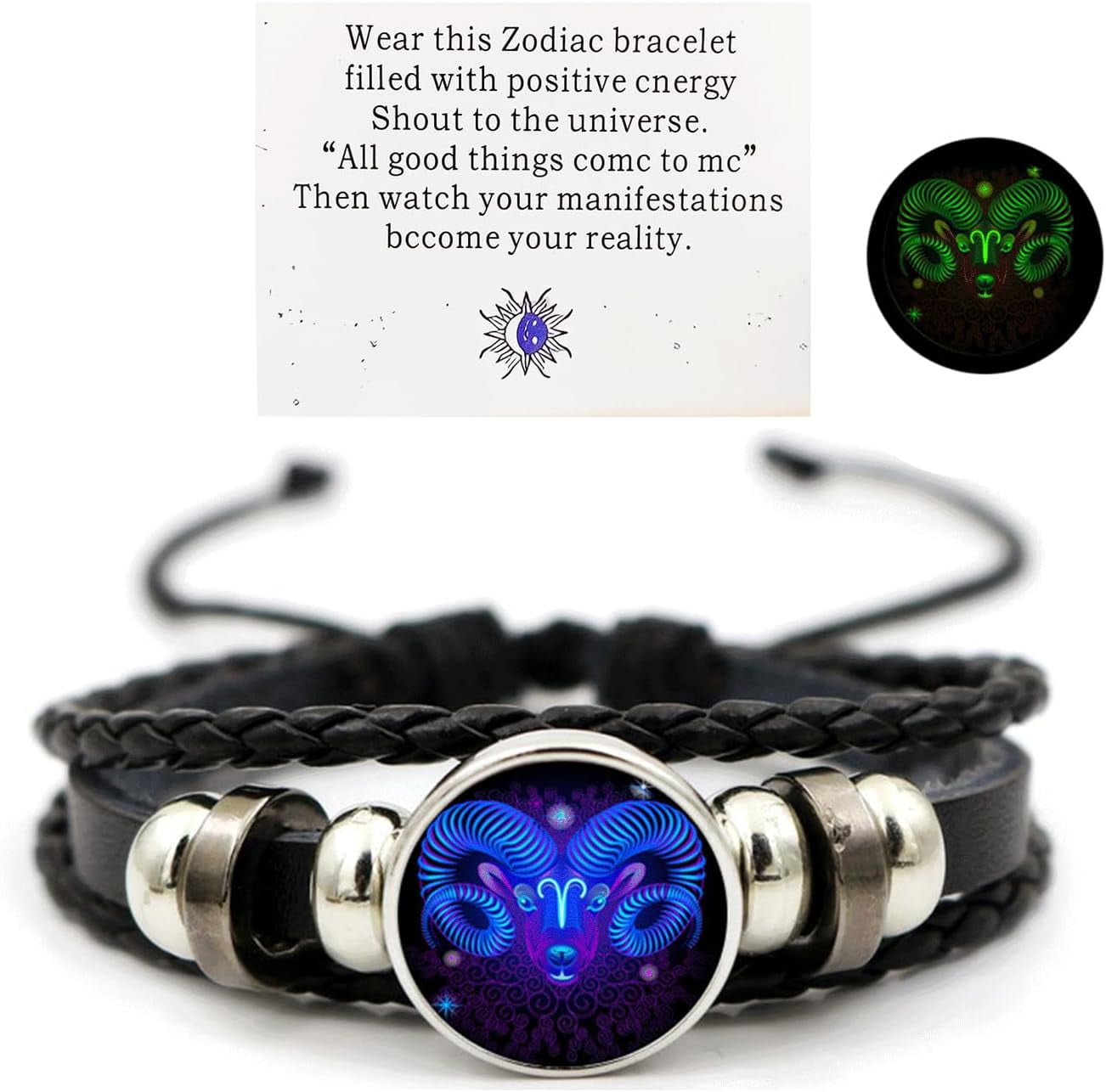 12 Zodiac Signs Bracelet - 8mm Matte Stone Beads, Elastic Constellation Horoscope Jewelry For Men & Women - View #7