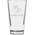 thumbnail image 1 of Zodiac Symbol Etched All Purpose 16oz Libbey Pint Glass Capricorn, 1 of 1
