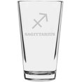 thumbnail image 1 of Zodiac Symbol Etched All Purpose 16oz Libbey Pint Glass Sagittarius, 1 of 1