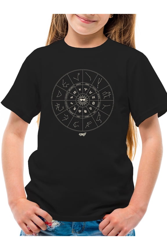 Zodiac Wheel Emoji - Astrology Horoscope Constellation Youth's T-shirt