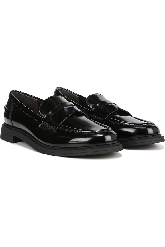 Women's Hunter Slip On Loafer Black Patent 6.5M
