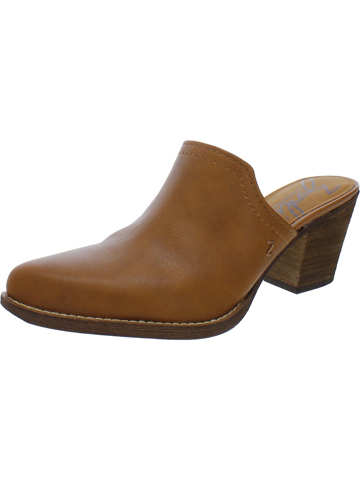 ZODIAC Women's Chessa Clog Mules - Studded Suede/Faux Leather With Adjustable Ankle Strap, 3.25" Heel