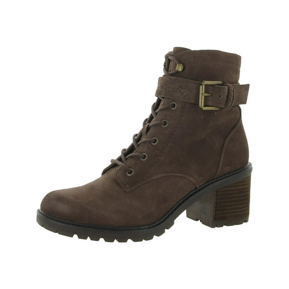 Zodiac Womens Gemma Suede Booties Combat & Lace-up Boots