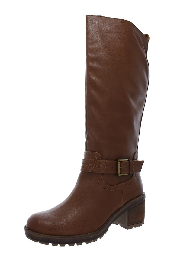 Womens Georgia  Faux Leather Riding Knee-High Boots