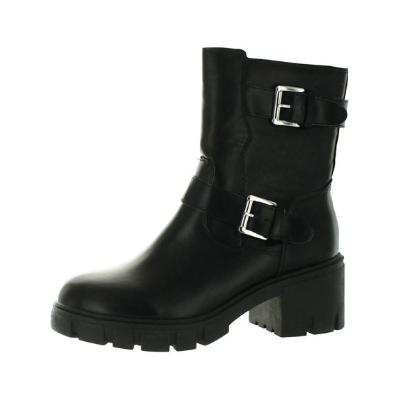 Zodiac Womens Greyson Faux Leather Lugged Sole Ankle Boots