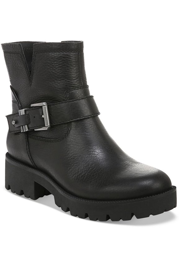Womens Miller Zipper Leather Booties