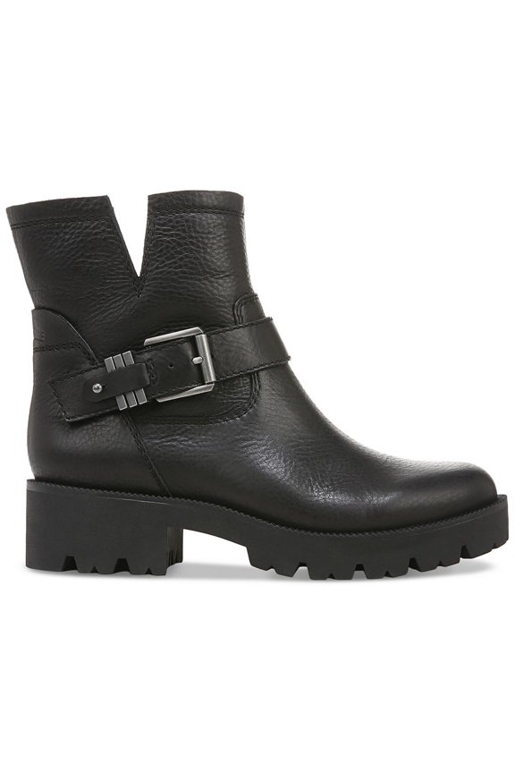 Womens Miller Leather Lug Sole Booties