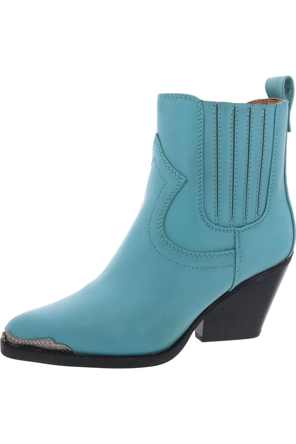 Womens Raylin Zipper Faux Leather Cowboy, Western Boots