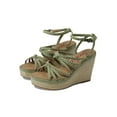 thumbnail image 1 of Zodiac Womens Shana Faux Suede Slingback Wedge Sandals, 1 of 4