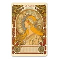 thumbnail image 1 of Zodiac (Zodiaque) Calendar - La Plume Magazine - Vintage France Advertising Poster by Alphonse Mucha c.1896 - 8 x 12 inch Vintage Metal Tin Sign, 1 of 4