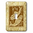 thumbnail image 1 of 3dRose, Zodiacal Constellation Pisces, Gold and Brown Design, single toggle switch, 1 of 1