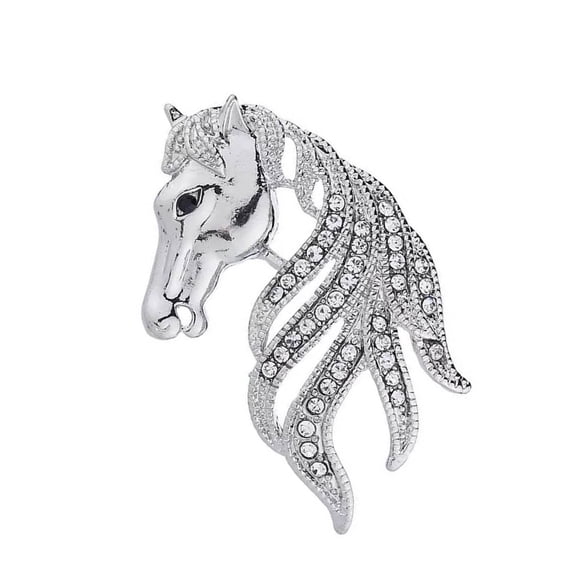 Zodiacs Themed Equestrian Chest Pin Alloy Craftsmanship Badge Delicate Addition To Modern Women’s Styles