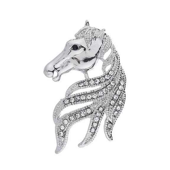 Zodiacs Themed Equestrian Chest Pin Alloy Craftsmanship Badge Delicate Addition To Modern Women’s Styles