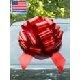 thumbnail image 1 of Zoe Deco 18 inch Giant Glitter Red Car Gift Bow (US Company), 1 of 7