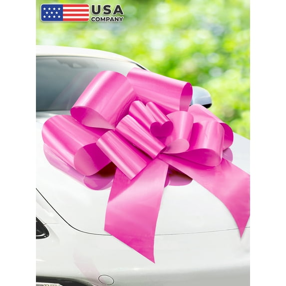 Zoe Deco 30 inch Giant Pink Car Gift Bow (US Company)