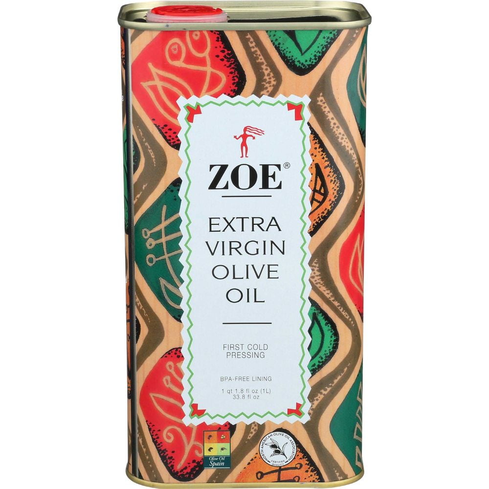 Zoe Diva Select Extra Virgin Olive Oil, 33.8 Ounce Tin -- 6 per Case.