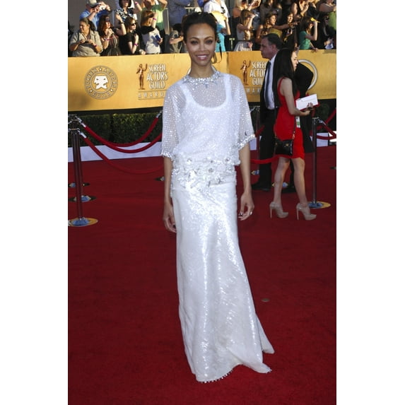 Zoe Saldana At Arrivals For 18Th Annual Screen Actors Guild Sag Awards -