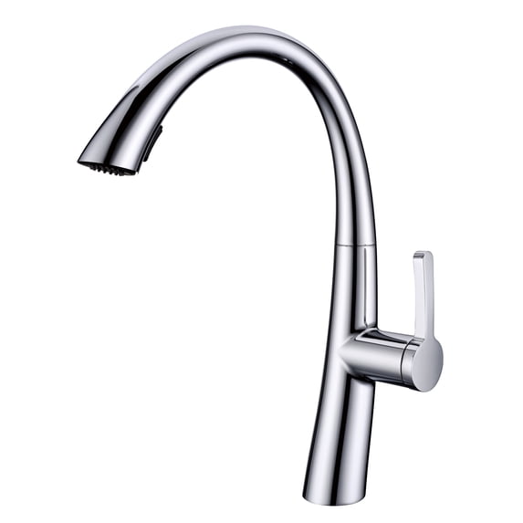 Zoe Single Handle Bathroom Sink Faucet (Brushed Nickel)