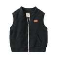 thumbnail image 1 of Zoeecloth 2-7 Years Toddler Boys Solid Color Sleeveless Jacket kids Zipper knit Vest Thin Waistcoat Tops, 1 of 9