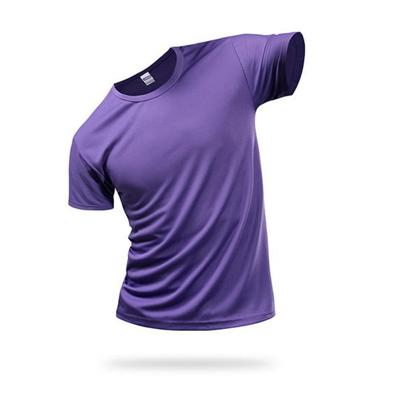 Zoeecloth Active Quick Dry Crew Neck T Shirts for Men's Women's | Athletic Short Sleeve Tee Casual Shirts Short Sleeve Solid Color Active Athletic Tops S-4XL