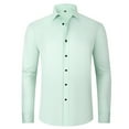 thumbnail image 1 of Zoeecloth Dress Shirts for Muscle Men's Slim Fit Stretch Long &short Sleeve Casual Button down Shirt Simple Business Thin Dress Shirts, 1 of 9