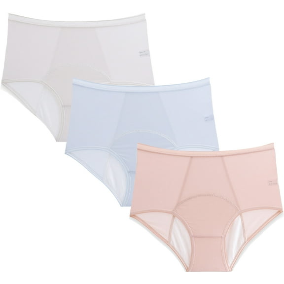 Zoeecloth Leak-Proof Underwear/Plus Size Menstrual Postpartum Underpants/Women Girls High Waisted Bikini Panties L-6XL