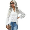 thumbnail image 1 of Zoeecloth Long Sleeve Tops for Women T Shirts Women Casual V Neck Shirts Spring Fall Clothes S-XXL, 1 of 9