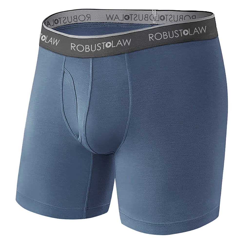 Zoeecloth Men's Boxer Brief Underwear, Long Boxer Shorts Soft Thin ...
