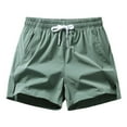 thumbnail image 1 of Zoeecloth Men's Casual Shorts Summer Cotton Drawstring Sweatpants Shorts Solid Color Loose Beach Slatted Shorts M-XXL, 1 of 8