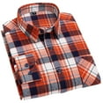 thumbnail image 1 of Zoeecloth Men's Long Sleeve Dress Shirts Casual Stylish Cotton Shirts for Mens Button-Up Plaid Blouses Tops for Spring Fall Size: 38-46, 1 of 6