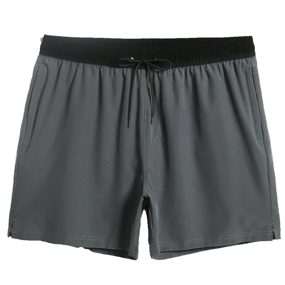 Zoeecloth Men's Quick Dry Swim Trunks Swimsuits Mesh Liner Beach Bathing Suits Swimming Board Elastic Flat Corner Shorts S-XXL