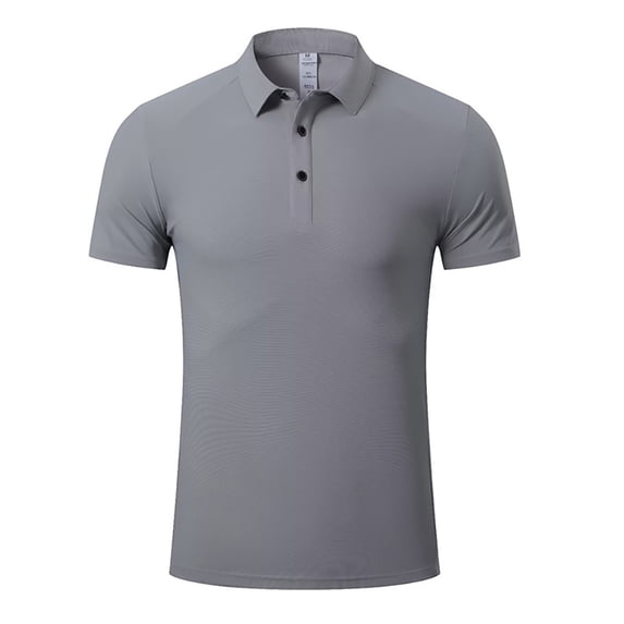 Zoeecloth Men's T Shirts Lapel Tops Quick-drying Short Sleeve Shirts Tee Tops Casual lapel Active Sports Male Baseball T Shirts XS-4XL