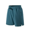thumbnail image 1 of Zoeecloth Mens Ice Silk Shorts Summer Breathable Casual Sweat Pants for Male Elastic Waist Beach Shorts Classic Shorts M-6XL, 1 of 8