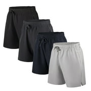 Zoeecloth Mens Ice Silk Shorts Summer Breathable Casual Sweat Pants for Male Elastic Waist Beach Shorts Classic Shorts M-6XL