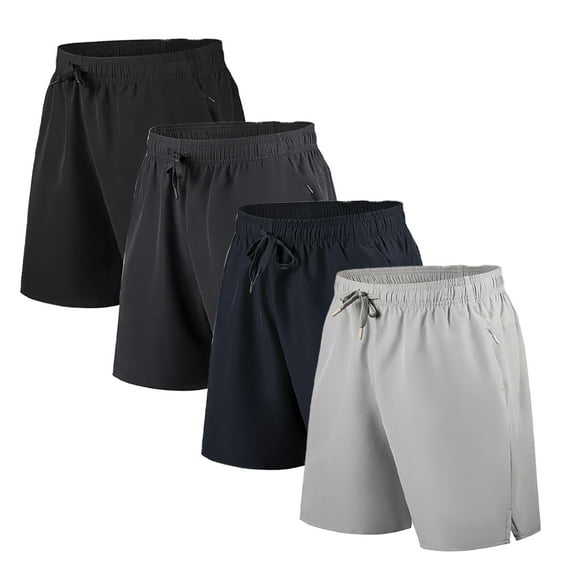 Zoeecloth Mens Ice Silk Shorts Summer Breathable Casual Sweat Pants for Male Elastic Waist Beach Shorts Classic Shorts M-6XL