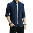 thumbnail image 1 of Zoeecloth Mens Short Sleeve Dress Shirts Wrinkle Free Solid Casual Button Down Shirts Slim Solid Color Shirts with Pocket M-5XL, 1 of 8