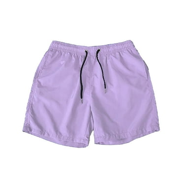 Zoeecloth Mens Summer Swim Trunks Male Drawstring Beach Swim Shorts M-5XL