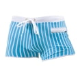 thumbnail image 1 of Zoeecloth Swim Trunks for Mens Double pocket zipper board shorts Summer Holiday Beach surfing Swim Trunks Quick Dry Bathing Suits Solid color Boxers swim trunks S-XL, 1 of 9