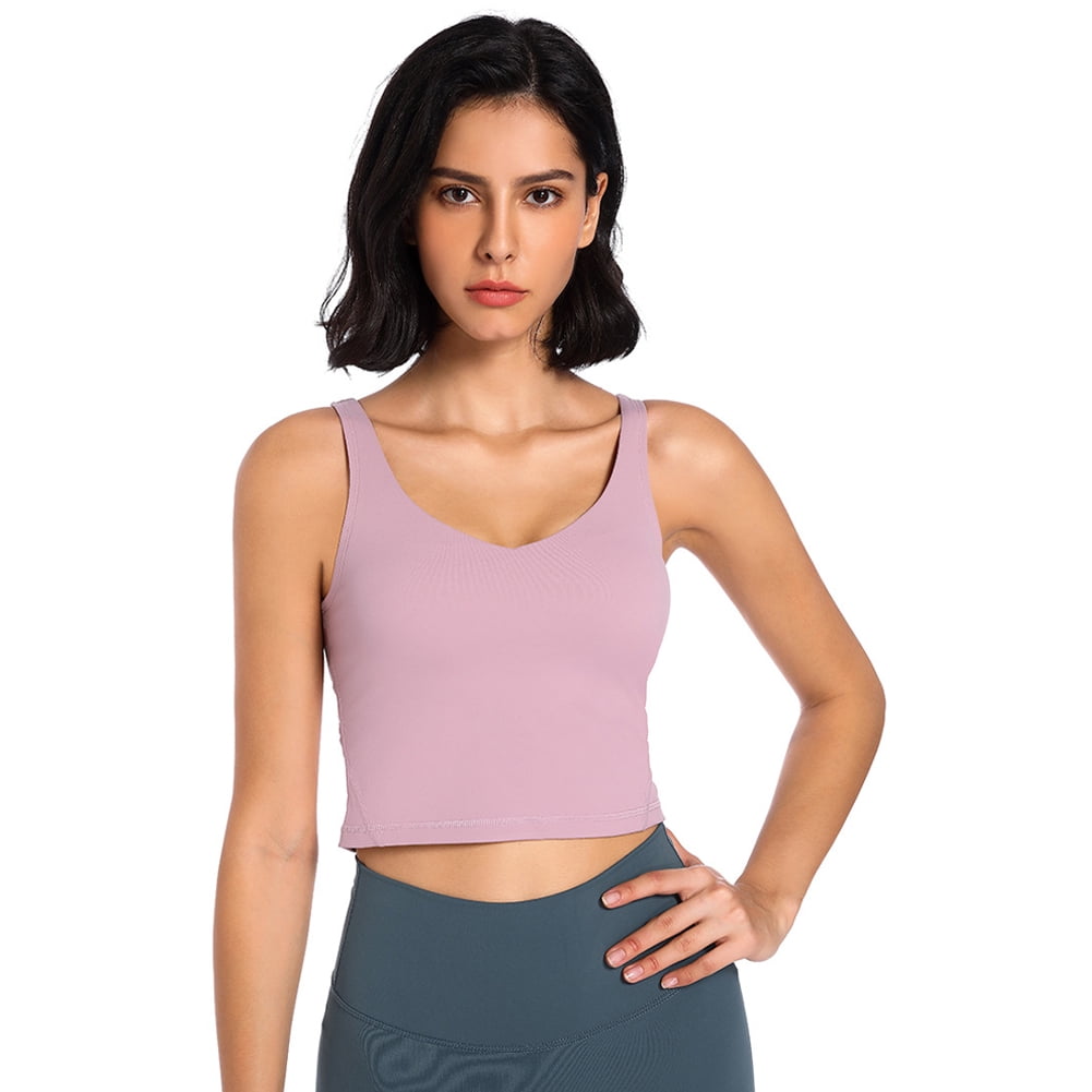 Black built in bra ribbed cotton racer vest top new look