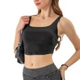 thumbnail image 1 of Zoeecloth Women Denim Jean Vests Sleeveless Athletic Denim Top Shirts Pullover Stretch Yoga Underwear S-XXL, 1 of 10