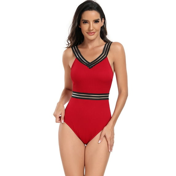 Zoeecloth Women One Piece Bathing Suit for Women One Piece Swimsuit Tummy Control Summer Athletic Swimming Swimwear S-XL