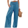 thumbnail image 1 of Zoeecloth Women's Casual Loose Wide Leg Pants Comfy High Waisted Sports Athletic Lounge Pants With Pockets Womens Sport Pants S-3XL, 1 of 7