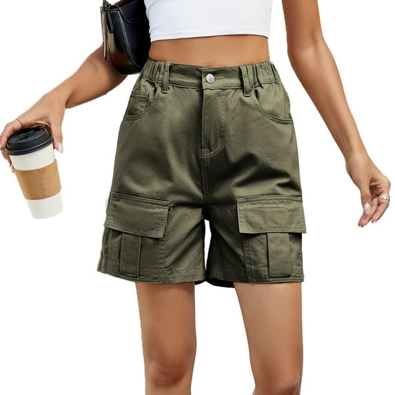 Zoeecloth Women’s Denim High Waist Female Casual Jean Shorts with Pocket for Women Cargo S-XXL