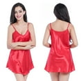 thumbnail image 1 of Zoeecloth Women's Nightgown V-neck Sleepwear Adjustable Spaghetti Nightwear Soft Summer Nightie Sleep Short Skirt Pajama Nightdress, 1 of 8