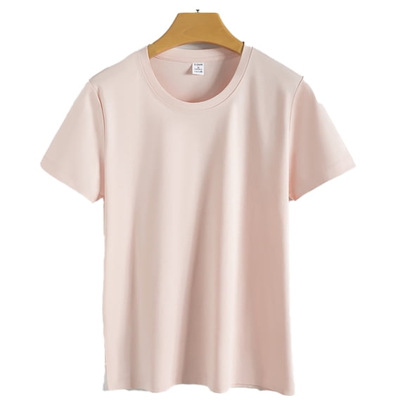 Zoeecloth Women's Workout Shirts Yoga Tops Activewear Tee Tops Pure Cotton Gym Shirts Round Neck Short Sleeve T-Shirts S-3XL