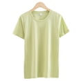 thumbnail image 1 of Zoeecloth Women's Workout Shirts Yoga Tops Activewear Tee Tops Pure Cotton Gym Shirts Round Neck Short Sleeve T-Shirts S-3XL, 1 of 9