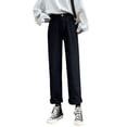 thumbnail image 1 of Zoeecloth Womens Straight Jeans Pants for Female High Waisted Casual Wide-Leg Denim Trousers S-XXL, 1 of 10